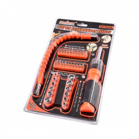 Отвертка с набором бит 43PCS Jinfeng Screwdriver Bit Set SDY-94158