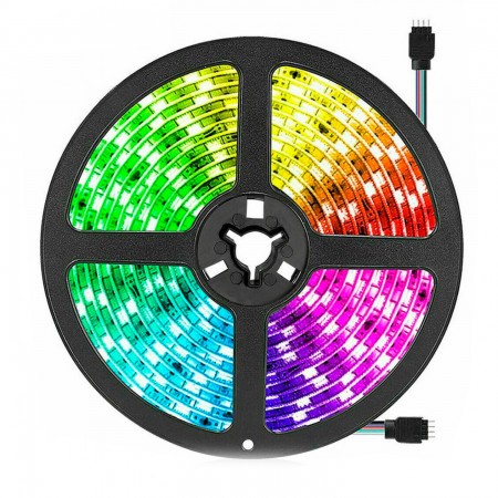 Водонепроницаемая светодиодная RGB лента 5 м SMD 5050 (+контроллер, пульт управления, блок питания)