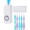 Дозатор для зубной пасты с держателем зубных щёток Toothpaste Dispenser