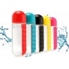 Бутылка для воды с органайзером для таблеток Pull Vitamin Organizer 600 мл